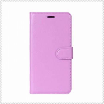 Чехол портмоне подставка для Samsung Galaxy Note 8 с магнитной защелкой и отделениями для карт Фиолетовый
