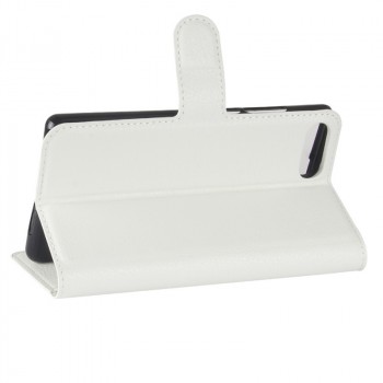 Чехол портмоне подставка для Doogee Mix с магнитной защелкой и отделениями для карт Белый