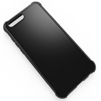 Силиконовый матовый непрозрачный дизайнерский фигурный чехол с усиленными углами для ASUS ZenFone 4 ZE554KL  Черный