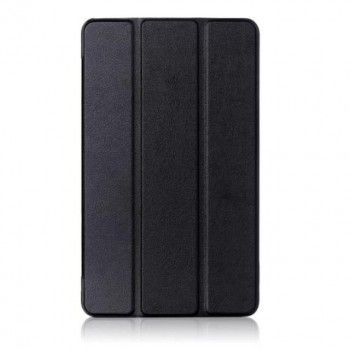 Сегментарный чехол книжка подставка на непрозрачной поликарбонатной основе для Huawei MediaPad T3 7 Черный