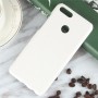 Чехол задняя накладка для Huawei Honor 7X с текстурой кожи, цвет Белый