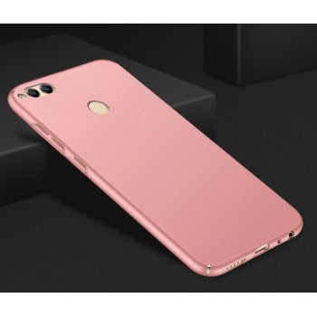 Пластиковый непрозрачный матовый металлик чехол с улучшенной защитой элементов корпуса для Huawei Honor 7X Розовый