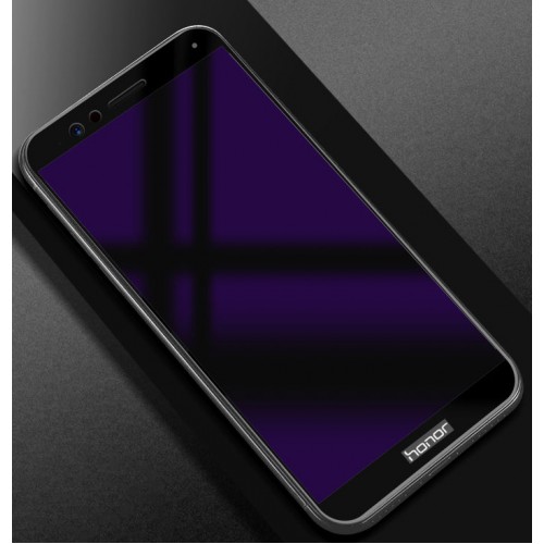 3D полноэкранное ультратонкое износоустойчивое сколостойкое олеофобное защитное стекло для Huawei Honor 7X, цвет Черный