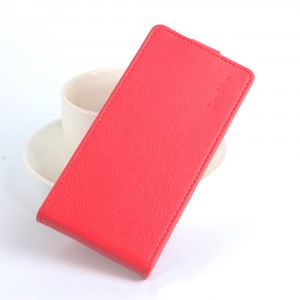 Чехол вертикальная книжка на силиконовой основе на магнитной защелке для Xiaomi RedMi 5 Plus Красный