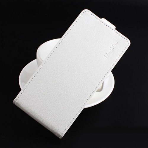 Чехол вертикальная книжка на силиконовой основе на магнитной защелке для Meizu Pro 7 Plus , цвет Белый