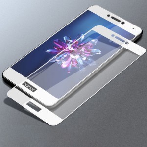3D полноэкранное ультратонкое износоустойчивое сколостойкое олеофобное защитное стекло для Huawei Honor 8 Lite Белый