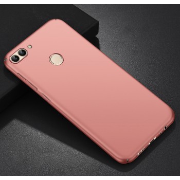 Пластиковый непрозрачный матовый чехол с улучшенной защитой элементов корпуса для Huawei P Smart Розовый