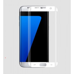 3D полноэкранное ультратонкое износоустойчивое сколостойкое олеофобное защитное стекло для Samsung Galaxy S7 Edge Белый