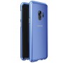 Металлический округлый бампер сборного типа на винтах для Samsung Galaxy S9, цвет Синий