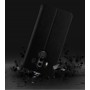 Глянцевый водоотталкивающий чехол горизонтальная книжка подставка на силиконовой основе для Huawei Mate 10 Pro, цвет Черный