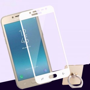 3D полноэкранное ультратонкое износоустойчивое сколостойкое олеофобное защитное стекло для Samsung Galaxy J2 (2018) Белый