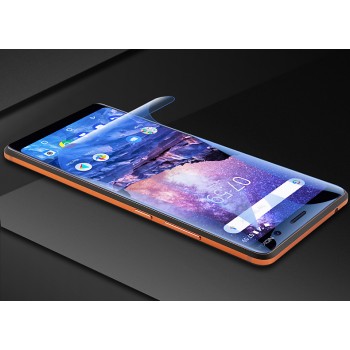 Экстразащитная термопластичная саморегенерирующаяся уретановая пленка на плоскую и изогнутые поверхности экрана для Nokia 7 Plus