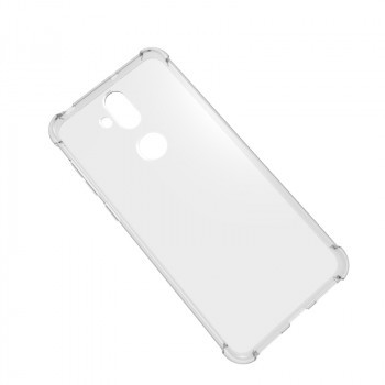 Силиконовый глянцевый транспарентный чехол с усиленными углами для ASUS ZenFone 5 Lite 