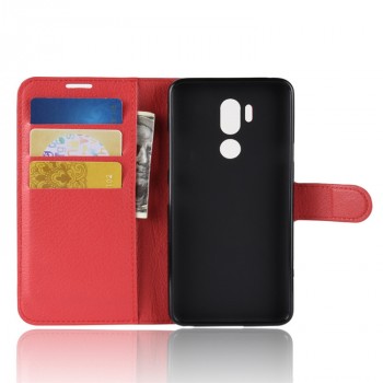 Чехол портмоне подставка на силиконовой основе на магнитной защелке для LG G7 ThinQ  Красный