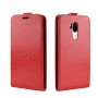Чехол вертикальная книжка на силиконовой основе с отсеком для карт на магнитной защелке для LG G7 ThinQ, цвет Красный