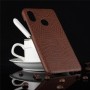 Чехол задняя накладка для Xiaomi Mi8 SE с текстурой кожи, цвет Красный