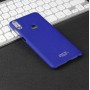 Пластиковый непрозрачный матовый металлик чехол с повышенной шероховатостью для ASUS ZenFone Max Pro M1 , цвет Синий