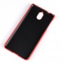 Чехол задняя накладка для Nokia 3.1 с текстурой кожи, цвет Черный