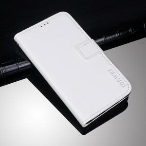 Глянцевый чехол портмоне подставка на силиконовой основе с отсеком для карт на магнитной защелке для Nokia 3.1 Белый