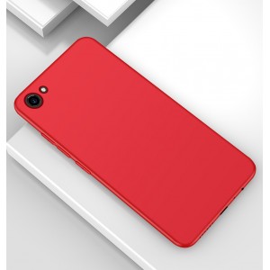 Силиконовый матовый непрозрачный чехол для Vivo Y81 Красный