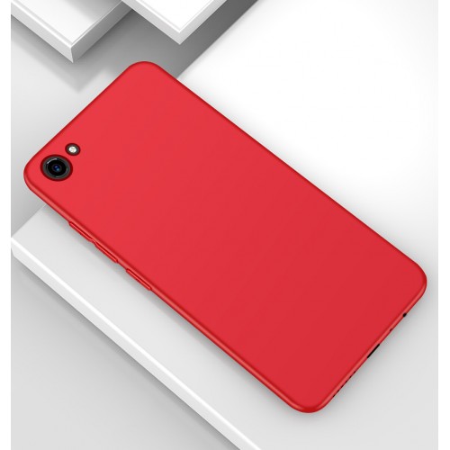 Силиконовый матовый непрозрачный чехол для Vivo Y81, цвет Красный