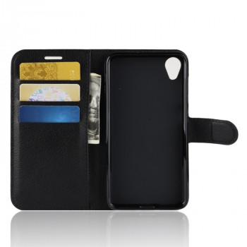 Чехол портмоне подставка на силиконовой основе с отсеком для карт на магнитной защелке для ASUS ZenFone Live L1  Черный