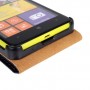 Чехол вертикальная книжка на пластиковой основе на магнитной защелке для Nokia Lumia 625, цвет Черный
