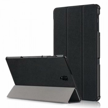 Сегментарный чехол книжка подставка на непрозрачной поликарбонатной основе для Samsung Galaxy Tab A 10.5 Черный
