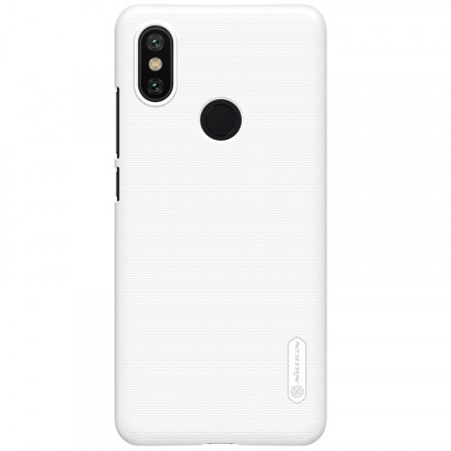 Пластиковый непрозрачный матовый нескользящий премиум чехол для Xiaomi Mi A2/Mi6X , цвет Белый