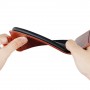 Глянцевый водоотталкивающий чехол вертикальная книжка на силиконовой основе на магнитной защелке для Nokia 5.1 Plus, цвет Белый