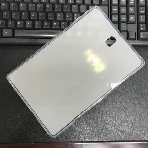 Силиконовый матовый полупрозрачный чехол для Samsung Galaxy Tab S4 Белый
