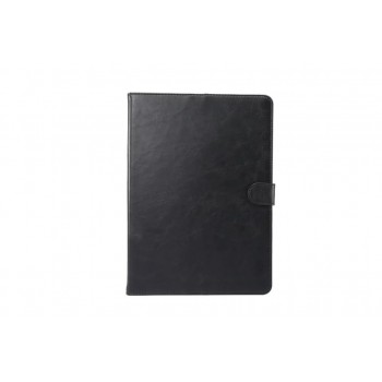 Винтажный чехол книжка подставка на непрозрачной поликарбонатной основе с магнитной защелкой и отсеком для карт для Samsung Galaxy Tab S4  Черный