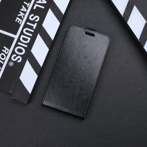Глянцевый водоотталкивающий чехол вертикальная книжка на силиконовой основе с отсеком для карт на магнитной защелке для Iphone Xr Черный