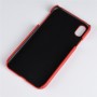 Чехол задняя накладка для Iphone Xr с текстурой кожи, цвет Коричневый