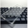 Cиликоновый глянцевый транспарентный чехол с поликарбонатными вставками для Huawei P9 Lite