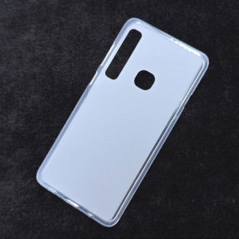 Силиконовый матовый полупрозрачный чехол для Samsung Galaxy A9 (2018) Белый