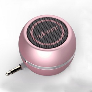 Портативный универсальный внешний мини-динамик 3.5мм 3Вт серия ColorMusic Розовый