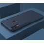 Силиконовый матовый непрозрачный чехол с нескользящими гранями и текстурным покрытием Карбон для Huawei Honor 8C