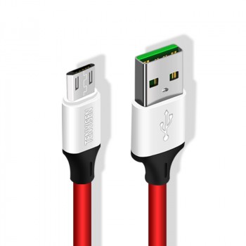 Интерфейсный кабель Micro-USB 1м с допзащитой от перетирания Красный