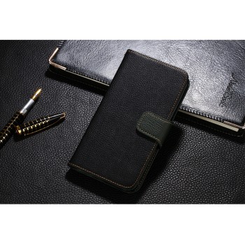 Чехол портмоне подставка на силиконовой основе на магнитной защелке для Meizu M8 Lite Черный