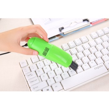 Ультрапортативный USB-пылесос для очистки труднодоступных поверхностей с насадкой-щеткой