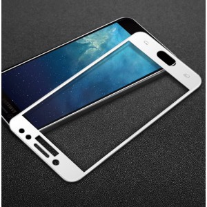 3D полноэкранное ультратонкое износоустойчивое сколостойкое олеофобное защитное стекло для Samsung Galaxy J7 (2017) Белый