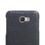 Чехол задняя накладка для Samsung Galaxy J5 Prime с текстурой кожи, цвет Черный