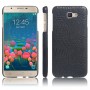 Чехол задняя накладка для Samsung Galaxy J5 Prime с текстурой кожи, цвет Черный