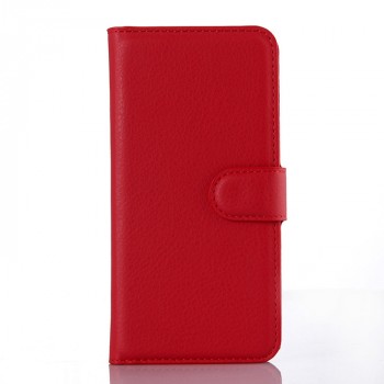 Чехол портмоне подставка на силиконовой основе с отсеком для карт на магнитной защелке для Iphone 6/6s Красный