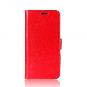 Чехол портмоне подставка на силиконовой основе с отсеком для карт на магнитной защелке для Huawei Mate 10 Красный