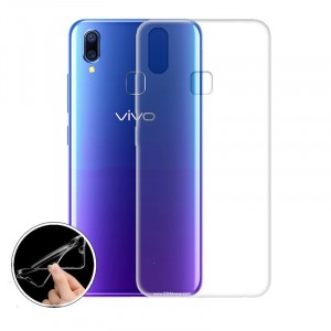 Силиконовый глянцевый транспарентный чехол для Vivo Y91i/Y93/Y95