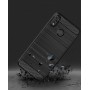 Силиконовый матовый непрозрачный чехол с текстурным покрытием Металлик для Huawei Honor 8X Max 