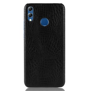 Чехол задняя накладка для Huawei Honor 8X Max с текстурой кожи Черный