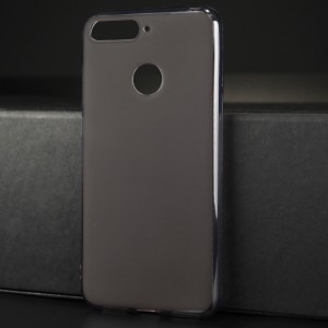 Силиконовый матовый полупрозрачный чехол для Huawei Honor 7A Pro/7C/Y6 Prime (2018) Серый